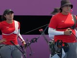 Jugadoras de tiro con arco se lamentan en los Juegos Olímpicos de Tokio 2020