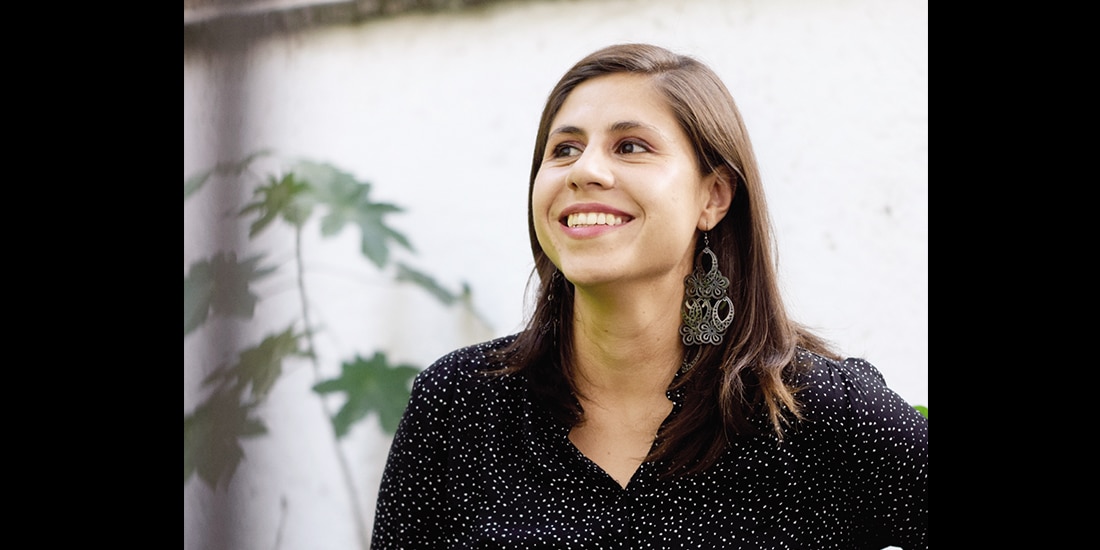 Anaclara Muro Chávez, en una sesión de fotos