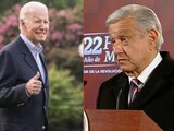 López Obrador (der.) recomendó al presidente de Estados Unidos, Joe Biden, aterrizar en el AIFA en su visita el próximo 9 de enero.