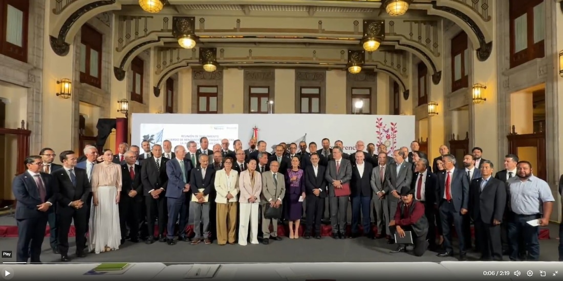 Acto en Palacio Nacional.