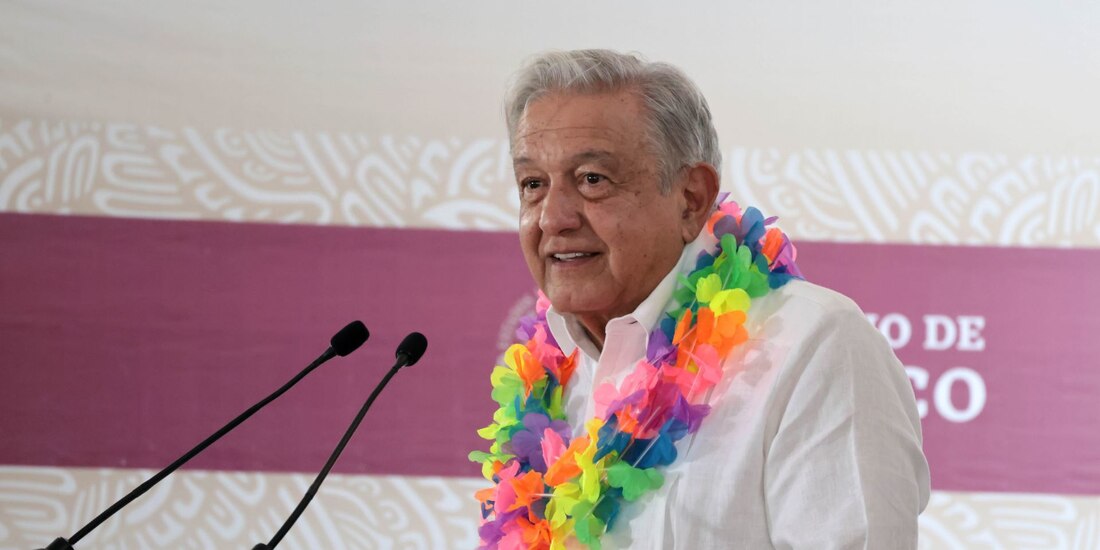 Presidente López Obrador en Concordia, Sinaloa (archivo).