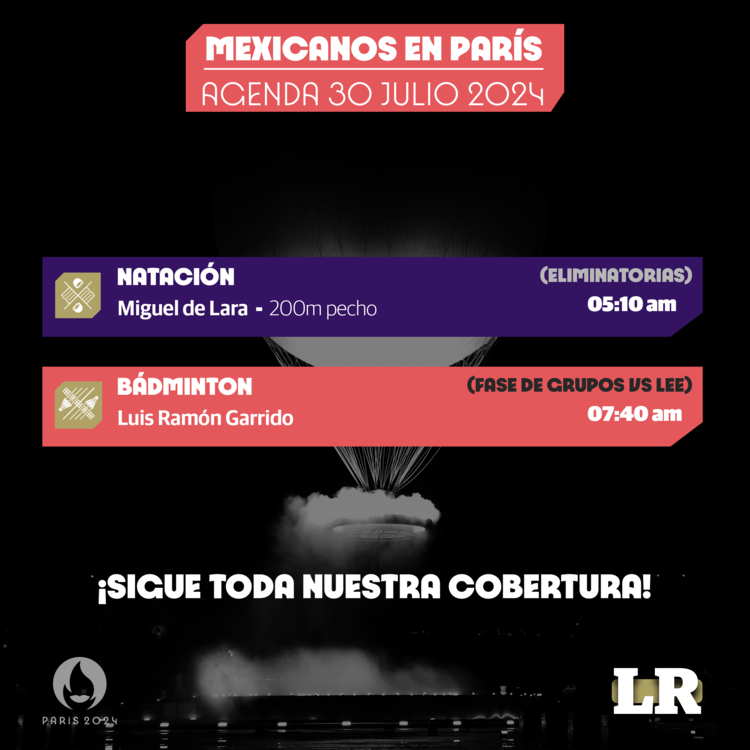 Cartelera de la actividad de los atletas mexicanos el martes 30 de julio en los Juegos Olímpicos de París 2024