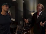 Javier Chicharito Hernández y el cantante Cristian Castro en Texas, el viernes 23 de octubre.