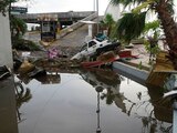El fenómeno natural dejó daños en las principales vías de acceso a Acapulco.
