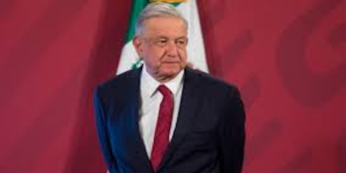 AMLO encabeza la "mañanera", en Palacio Nacional, este miércoles 10 de marzo.