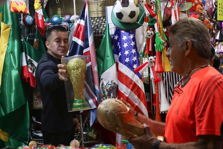 Venta de artículos alusivos a la Copa Mundial de la FIFA 2026
