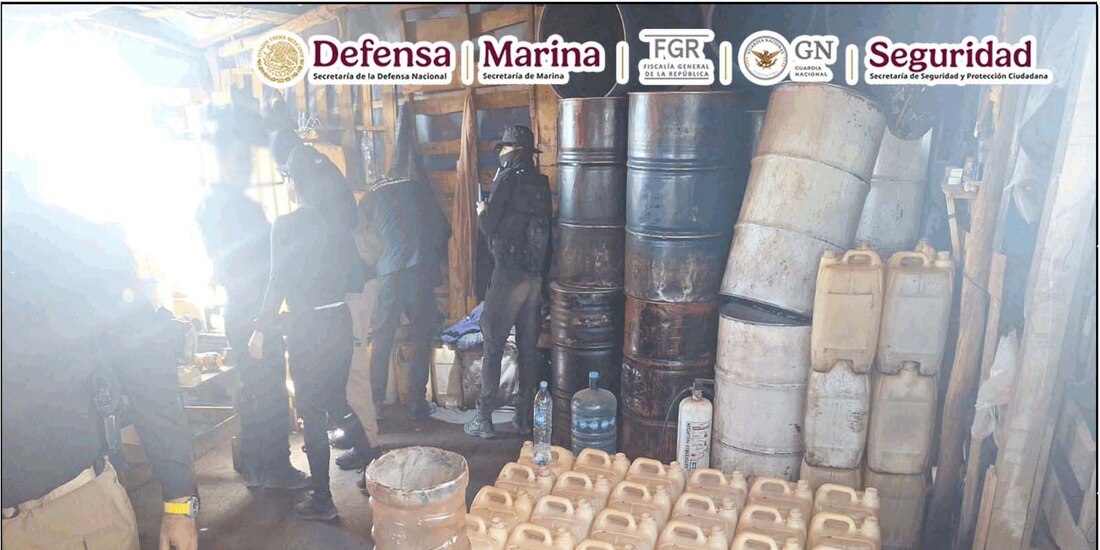 Combustible incautado por las autoridades nacionales.