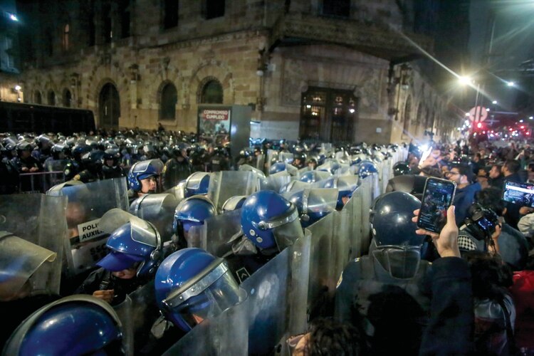 Hubo un encontronazo con autoridades en la casona de Xicoténcatl, el 9 de octubre.