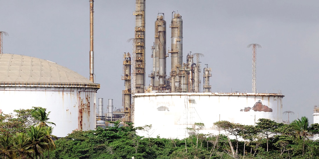 Instalaciones en la refinería El Palito de la petrolera estatal venezolana PDVSA, el pasado 22 de enero.