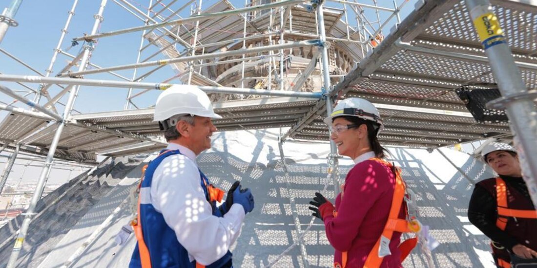 "Intervención indispensable": Sheinbaum visita obras de restauración de la Catedral Metropolitana