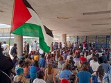Alumnos de la UNAM alistan campamento por Palestina Libre en CU.
