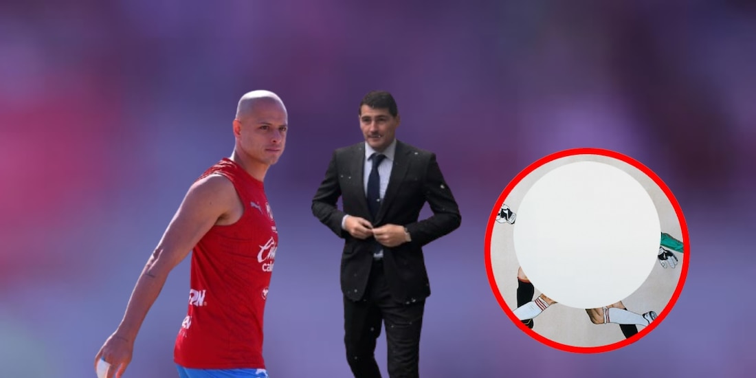 Chicharito Hernández e Iker Casillas dándose un apasionado beso