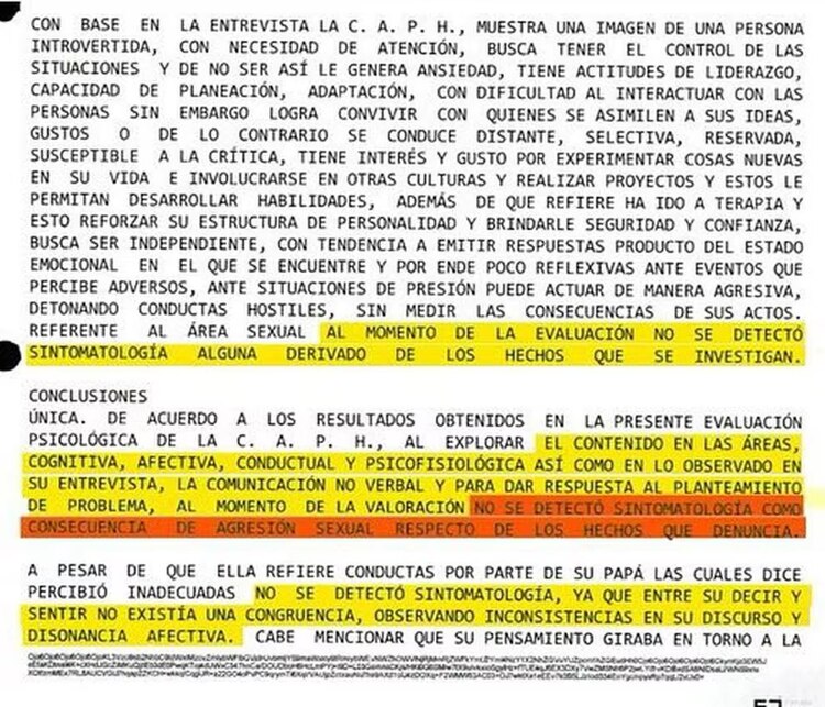 Prueba psicológica de Alex Hoffman filtrada