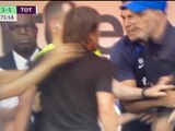 Antonio Conte, técnico del Tottenham, y Thomas Tuchel, timonel del Chelsea, se encaran en la Premier League