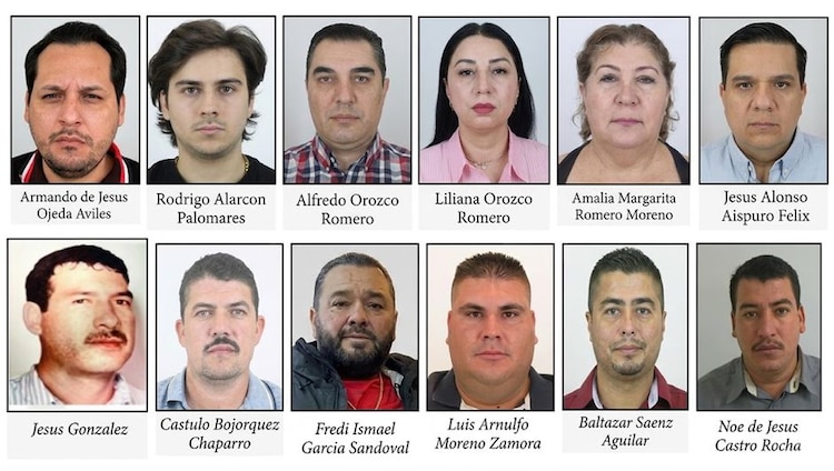 Departamento del Tesoro de Estados Unidos sancionó a 12 personas ligadas al Cártel de Sinaloa.