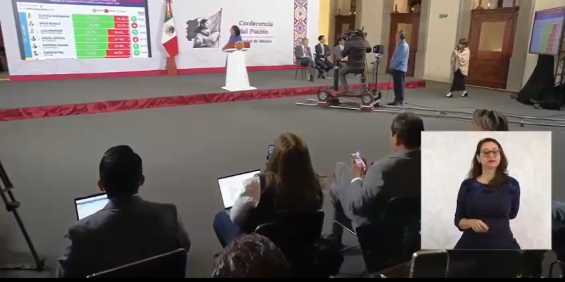 La conferencia de prensa de la Presidenta Claudia Sheinbaum.