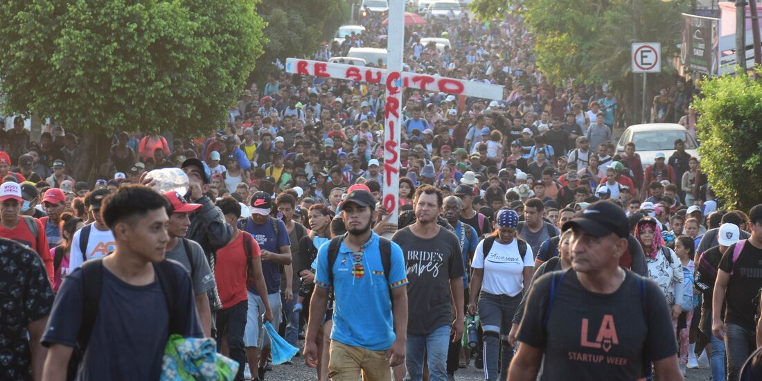 La caravana migrante.