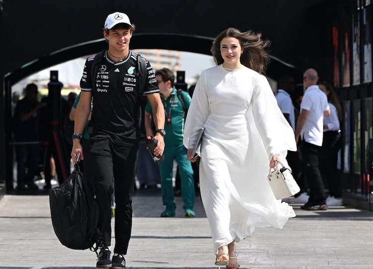 Eliska Bábícková y Andrea Kimi Antonelli.