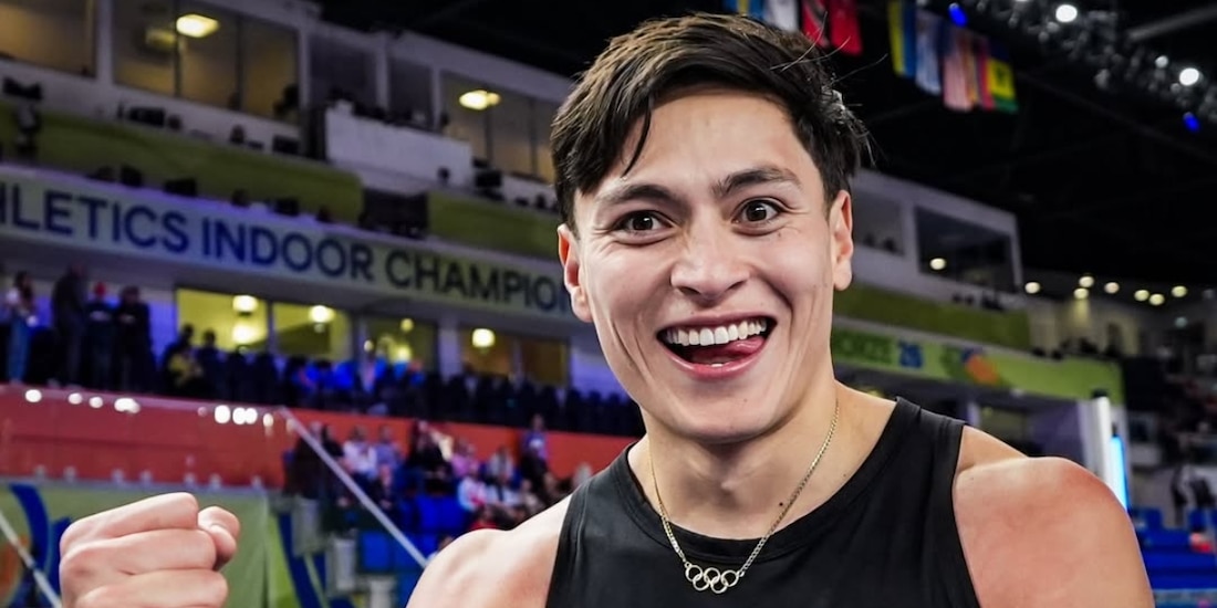 El mexicano Erick Portillo, tras ser subcampeón del mundo en el Campeonato Indoor de Atletismo