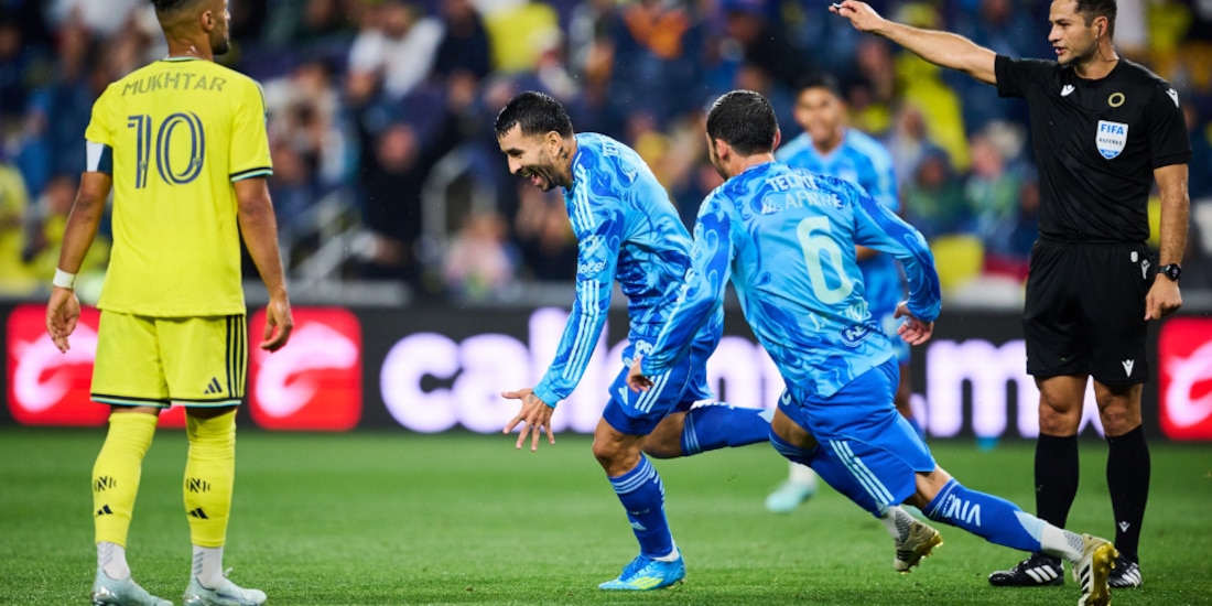 Ángel Correa celebrando su gol ante Nashville.
