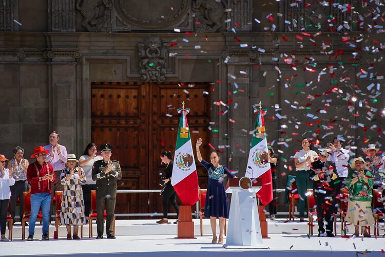 Presidenta Claudia Sheinbaum celebra logros en seguridad.