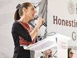 La mandataria, ayer, al presentar su informe Honestidad y Resultados en Guanajuato.