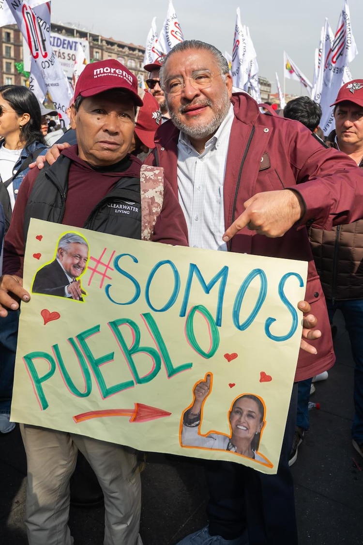 Horacio Duarte asistió al Zócalo ala celebración de los 7 años de la Cuarta Transformación