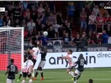 Erick Gutiérrez anotó gol en la victoria del PSV sobre el Mónaco en la fase previa de la Champions League.