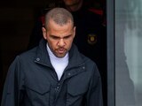 Dani Alves después de salir de la prisión de Brians 2 en Barcelona, el pasado 25 de marzo.