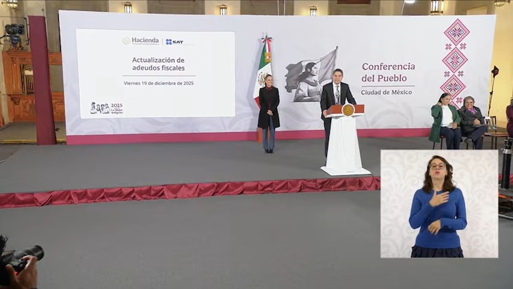 Antonio Martínez Dagnino, titular del SAT, detalló el proceso legal que derivó en el cobro a Grupo Salinas.