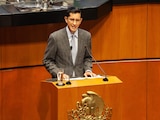 El secretario de Relaciones Exteriores, Roberto Velasco Álvarez, compareció ante el Senado de la República el 14 de octubre de 2026.