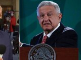 (Izq. a der.) Jorge Ramos y Andrés Manuel López Obrador (AMLO).