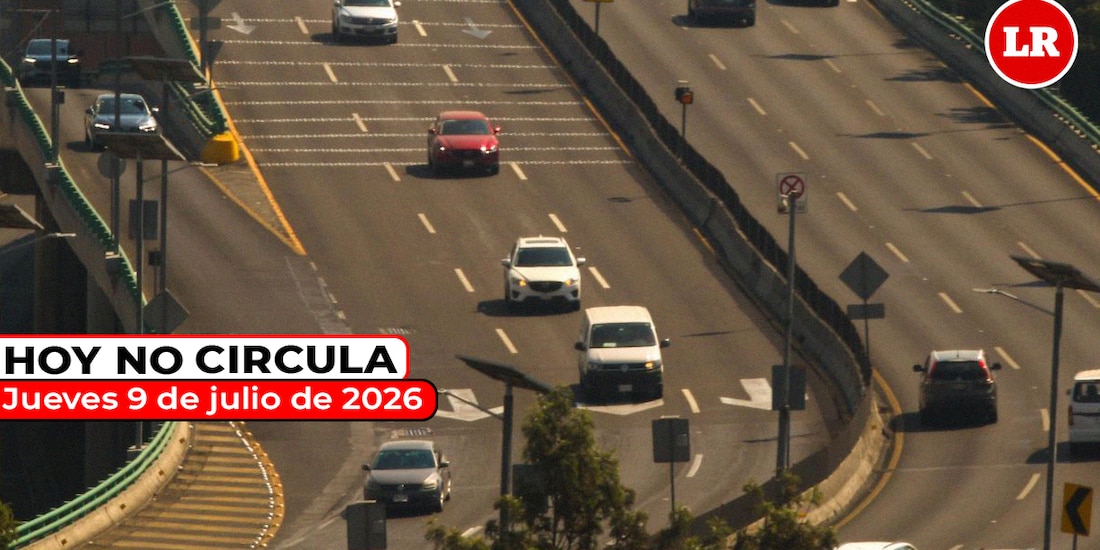 Consulta el Hoy No Circula para este jueves 9 de julio de 2026 en la Zona Metropolitana del Valle de México.