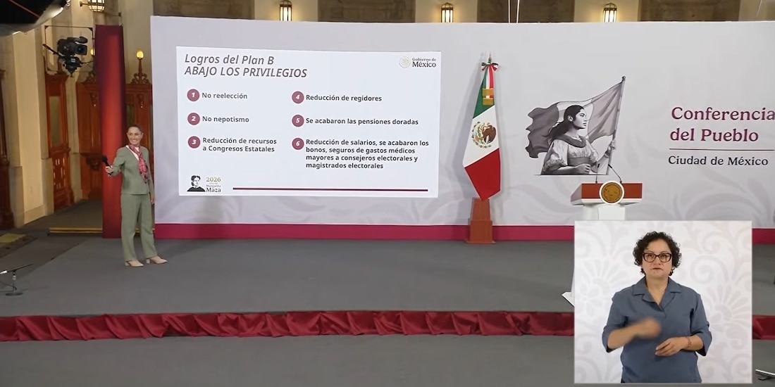 Claudia Sheinbaum, Presidenta de México.