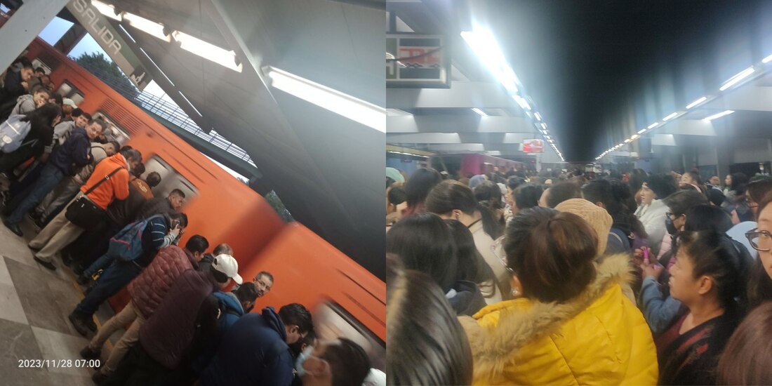Este martes 28 de noviembre, el Metro de la CDMX registrar retrasos y afluencia en 5 de sus líneas.