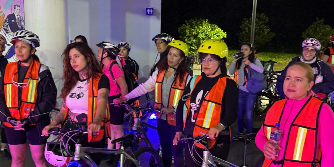 El recorrido estuvo acompañado por instructoras de la BiciEscuela.