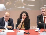 Luisa María Alcalde, consejera jurídica de la Presidencia, participó en Reunión Plenaria de diputados de Morena.