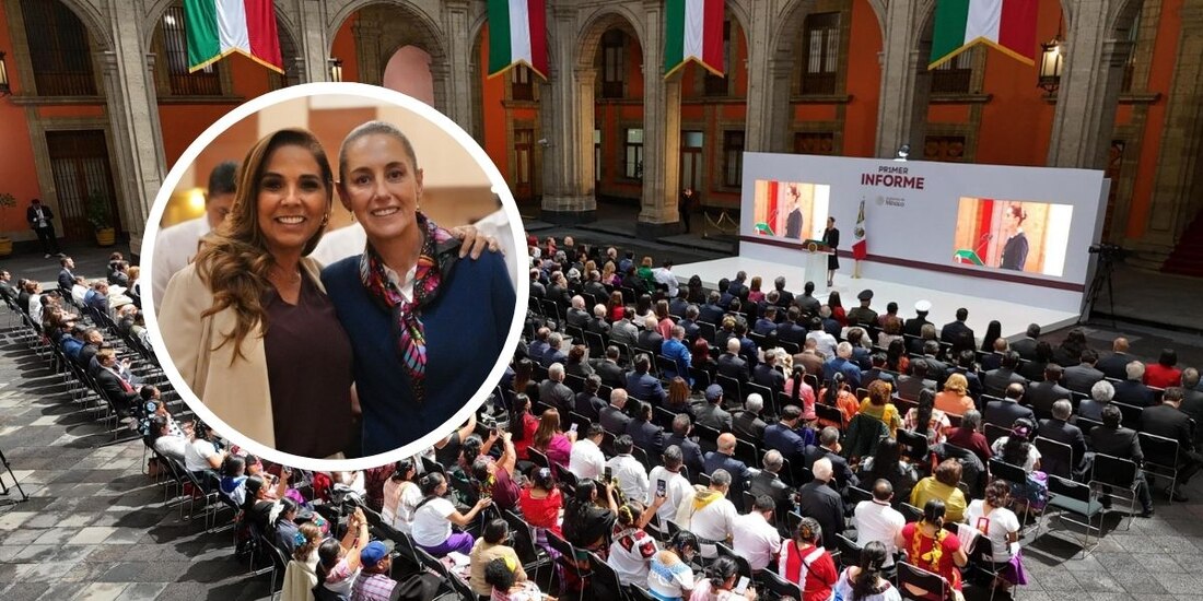 La Gobernadora Mara Lezama asistió al Primer Informe de Gobierno de la Presidenta Claudia Sheinbaum.