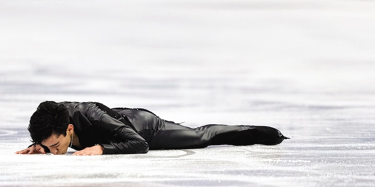 EL PATINADOR Donovan Carrillo, en Italia, ayer.