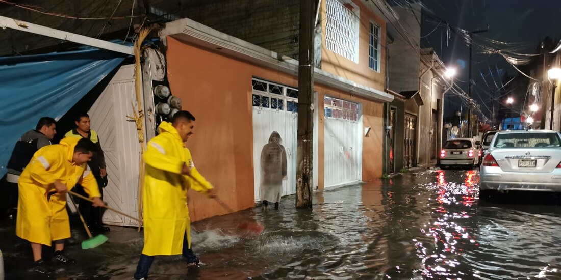 La alcaldesa Clara Brugada recorrió las zonas más afectadas.