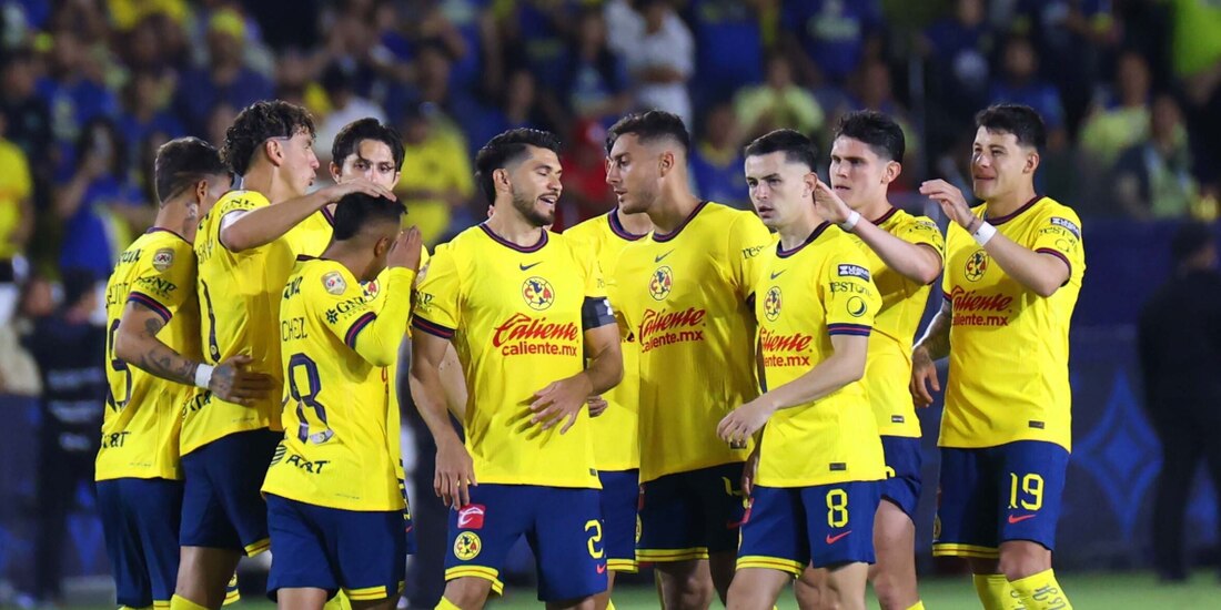 Jugadores del América, en un partido de la Leagues Cup el año pasado.