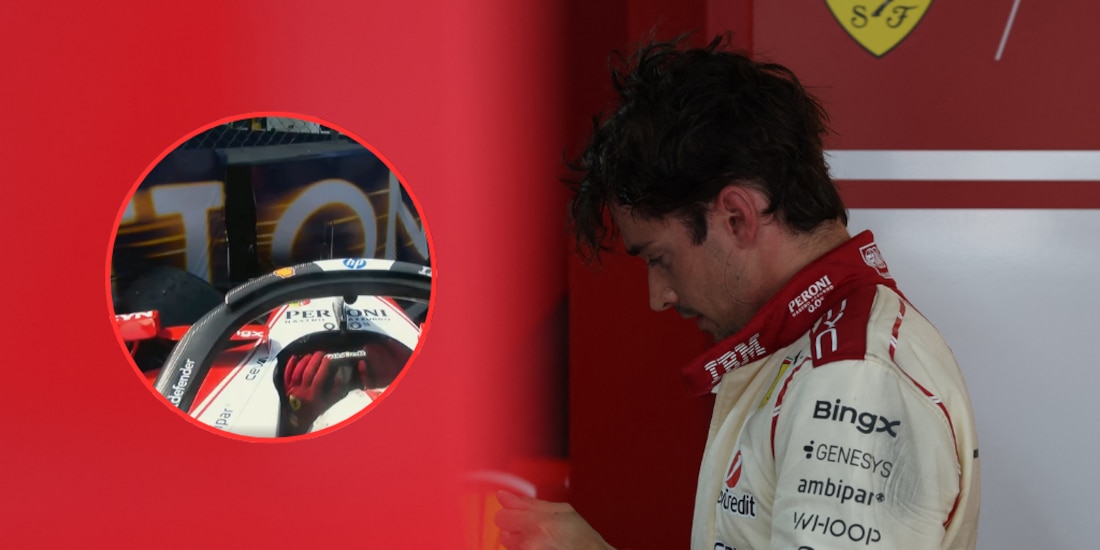 Charles Leclerc salió muy molesto del GP de Mónaco.