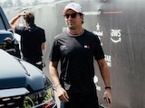 Checo Pérez llegando al Gran Premio de México de F1 2026