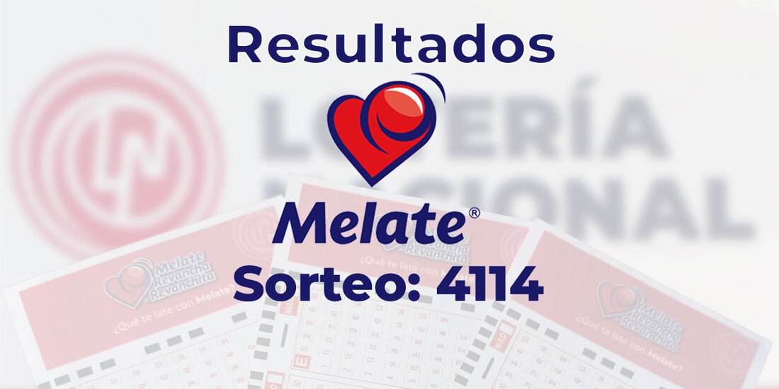 Resultados del sorteo 4114 del Melate, Revancha y Revanchita de este 26 de septiembre del 2025.
