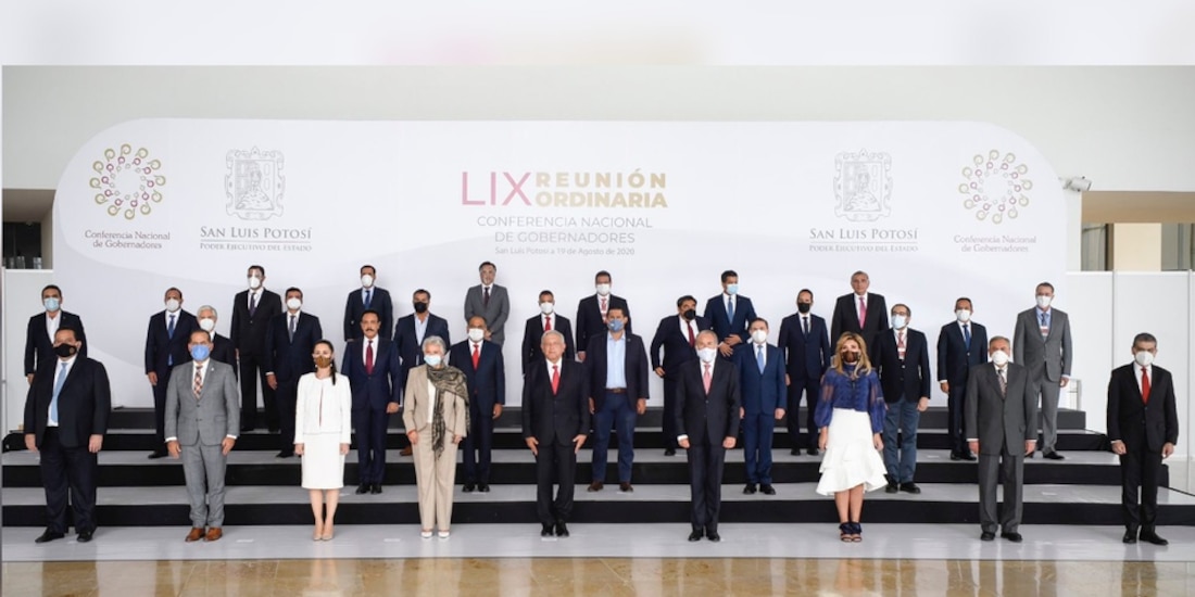 El miércoles, el Presidente de México se reunió con gobernadores en San Luis Potosí.
