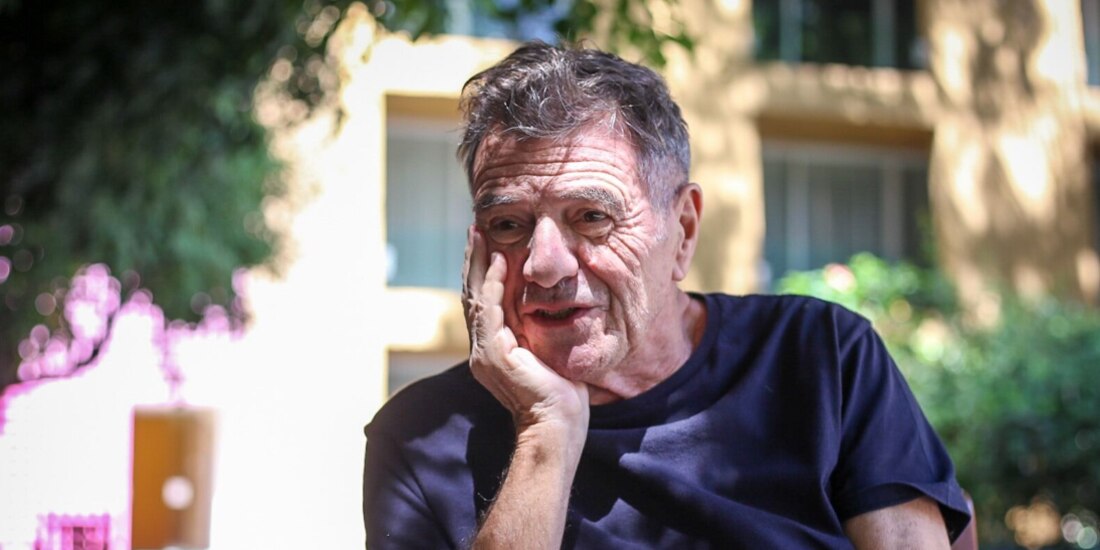 El autor, durante la entrevista con La Razón