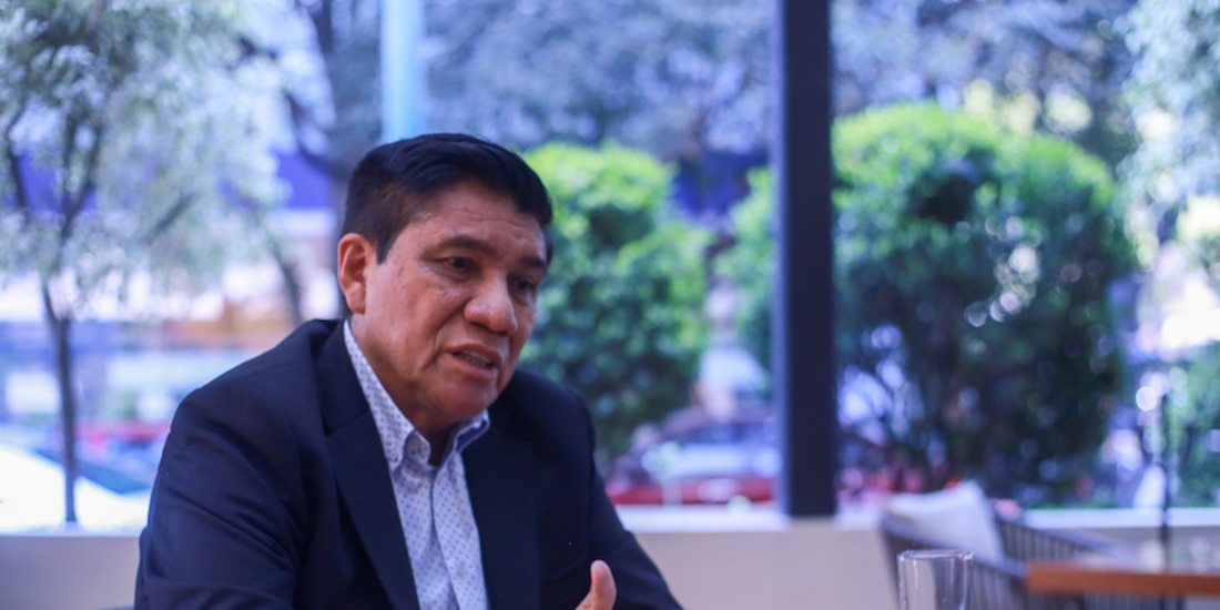 El candidato del PRI-PRD al gobierno de Guerrero, Mario Moreno, en entrevista con La Razón.