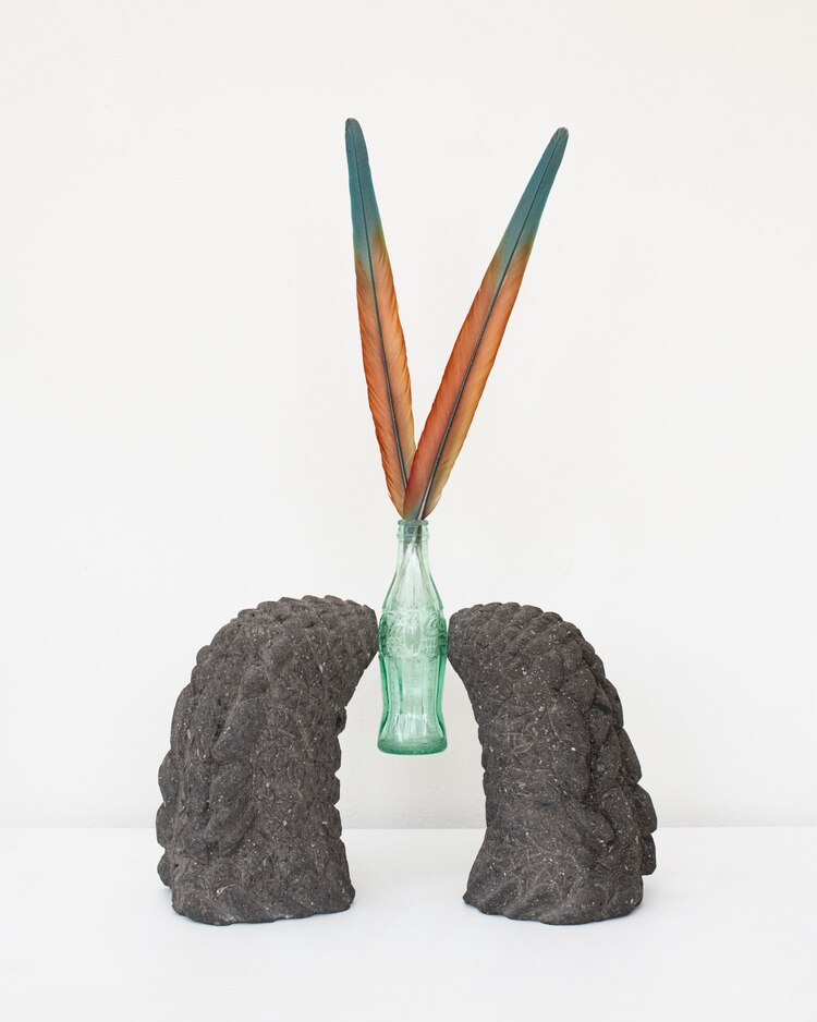 La escultura Natural Perception, de Ernesto Solana.