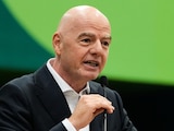 Gianni Infantino, presidente de la FIFA, en una presentación