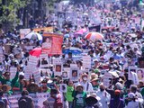 Diversas ciudades del país fueron escenario de marchas para exigir esclarecer las desapariciones.